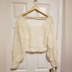 Free People Petunia Eyelet Top